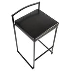 Lot de 2 tabourets de bar contemporains Fuji à hauteur de comptoir 26 po - LumiSource