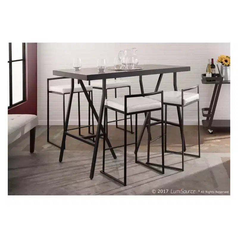 Lot de 2 tabourets de bar contemporains Fuji à hauteur de comptoir 26 po - LumiSource