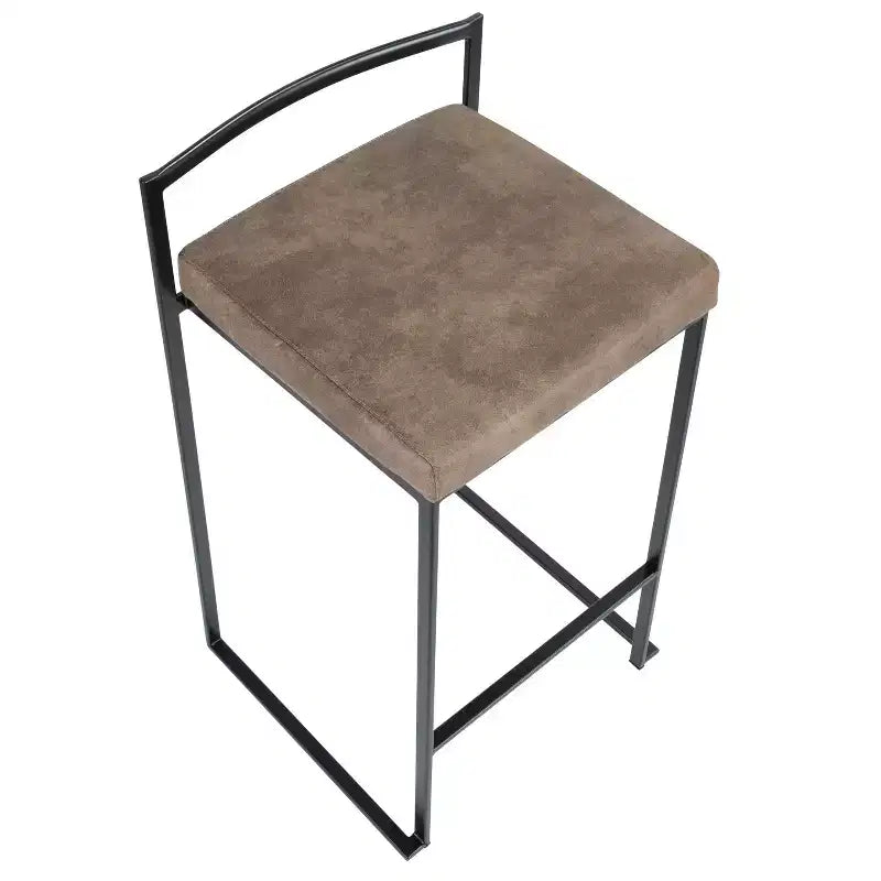 Lot de 2 tabourets de bar contemporains Fuji à hauteur de comptoir 26 po - LumiSource