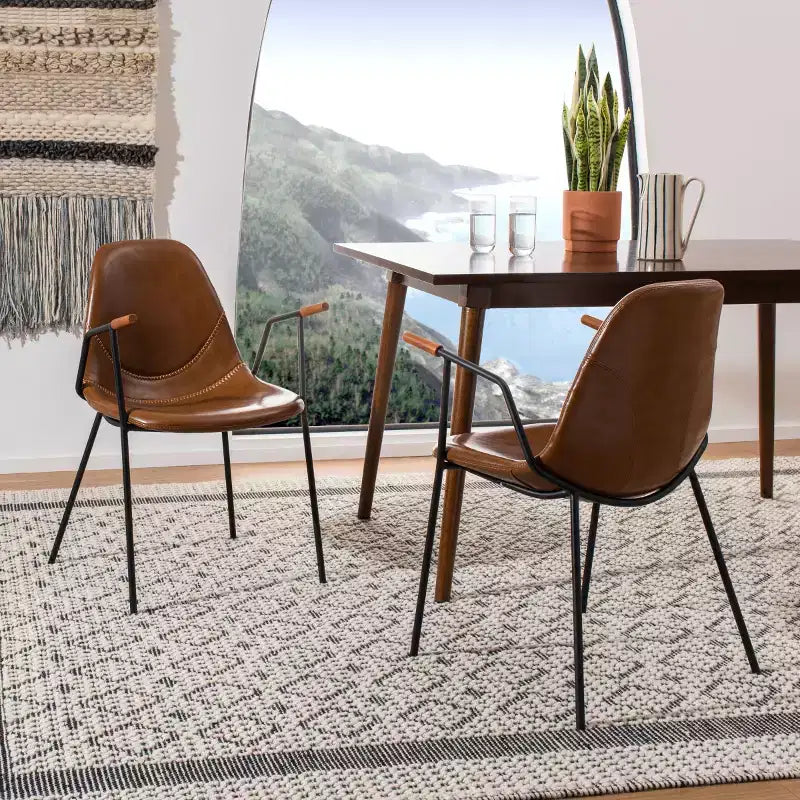 Chaise de salle à manger Tanner Mid-Century (Lot de 2) - DCH3001 - Safavieh