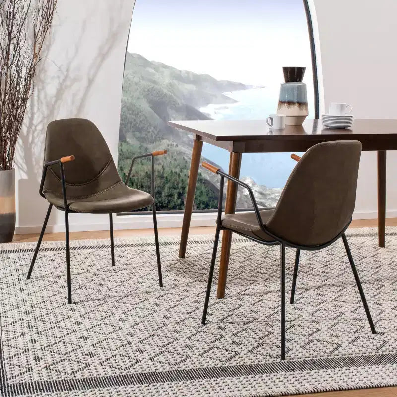 Chaise de salle à manger Tanner Mid-Century (Lot de 2) - DCH3001 - Safavieh