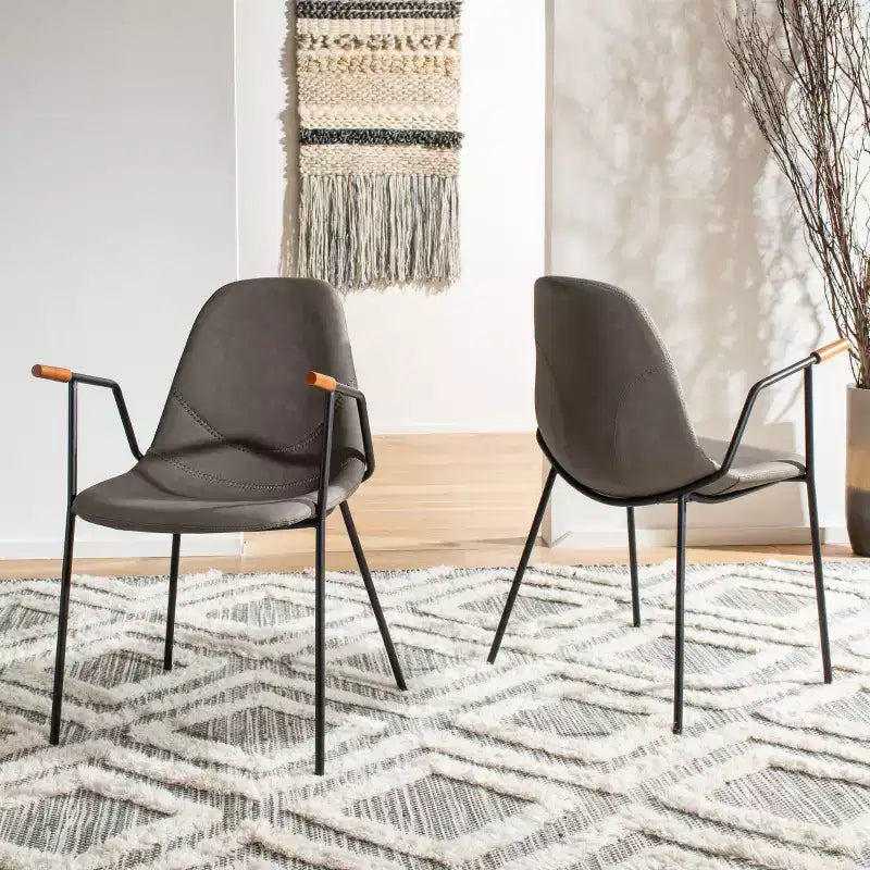 Chaise de salle à manger Tanner Mid-Century (Lot de 2) - DCH3001 - Safavieh