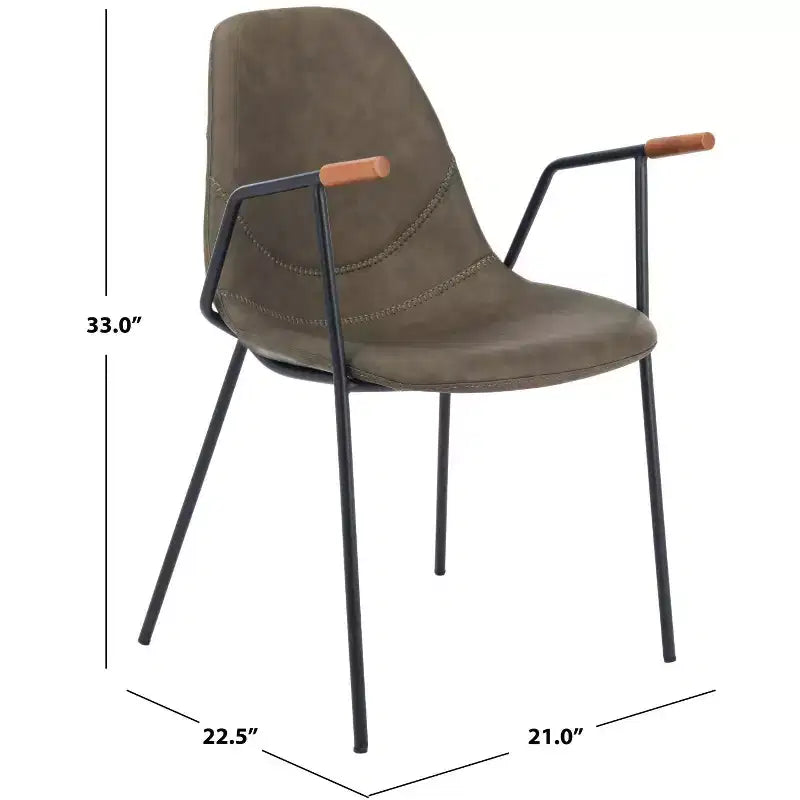 Chaise de salle à manger Tanner Mid-Century (Lot de 2) - DCH3001 - Safavieh