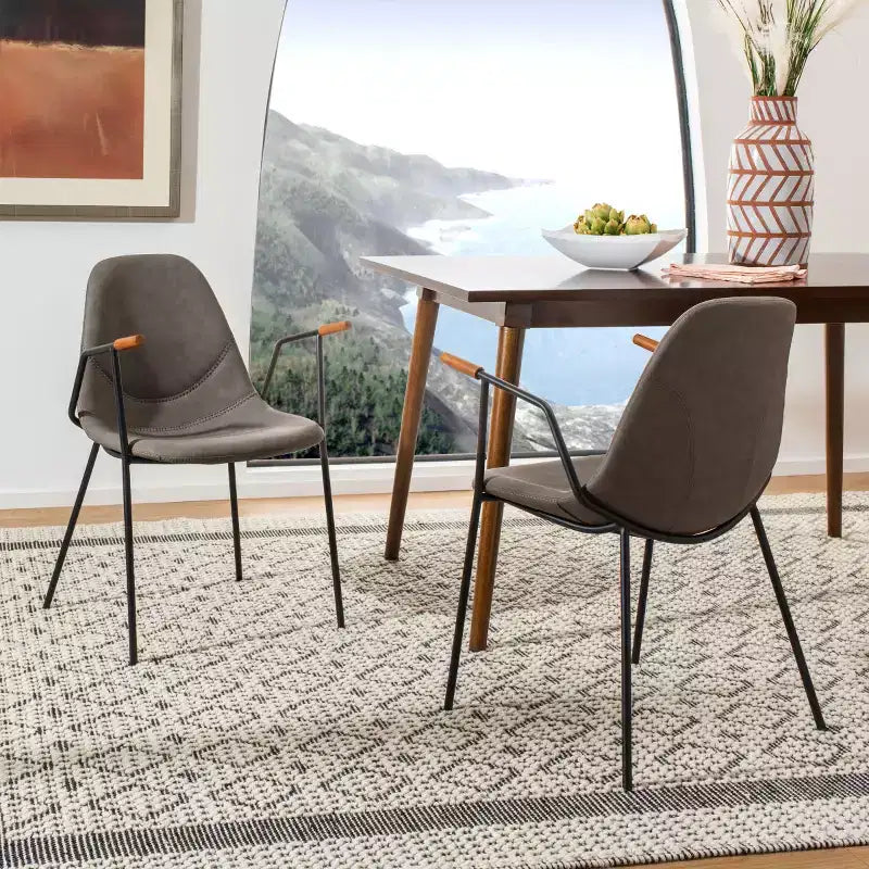 Chaise de salle à manger Tanner Mid-Century (Lot de 2) - DCH3001 - Safavieh