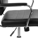Flash Furniture Chaise de Bureau Exécutive Pivotante à Panneau Contemporaine en Similicuir à Dossier Mi-Haut