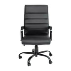 Fauteuil de bureau de direction pivotant Flash Furniture à dossier haut avec structure et accoudoirs en métal