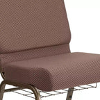Chaise d'église HERCULES Series 53 cm (21'') avec porte-livre Flash Furniture