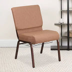 Chaise d'église HERCULES Series 53 cm (21'') avec porte-livre Flash Furniture