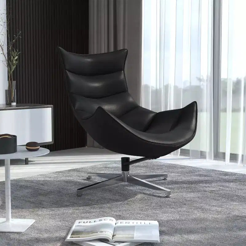 Fauteuil Cocon Pivotant de Bureau à Domicile Flash Furniture - Fauteuil d'Appoint de Salon