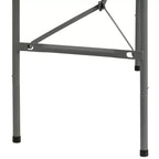 Table pliante Emma et Oliver 1,5 m en plastique blanc granit avec poignée – Table événementielle