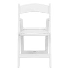 Emma et Oliver Chaise pliante en résine avec assise rembourrée en vinyle, lot de 2, pour mariage ou événement