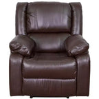 Fauteuil inclinable Emma et Oliver avec dossier rembourré et accoudoirs rembourrés
