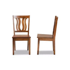 Lot de 2 chaises de salle à manger Fenton Wood – Baxton Studio