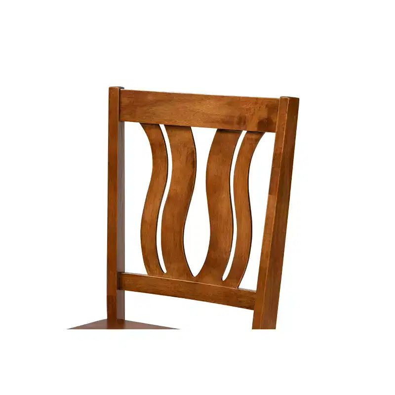 Lot de 2 chaises de salle à manger Fenton Wood – Baxton Studio
