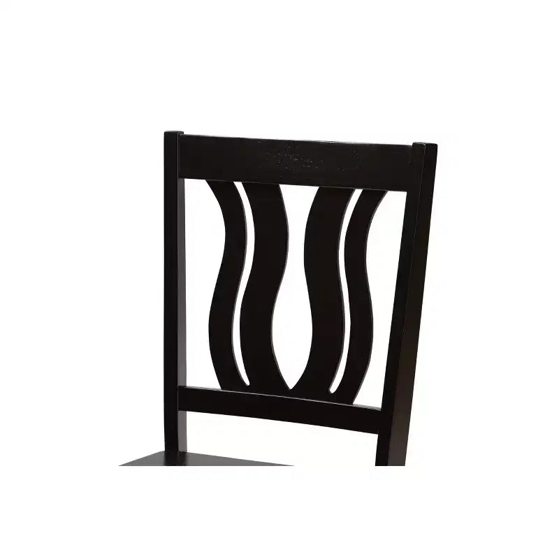 Lot de 2 chaises de salle à manger Fenton Wood – Baxton Studio