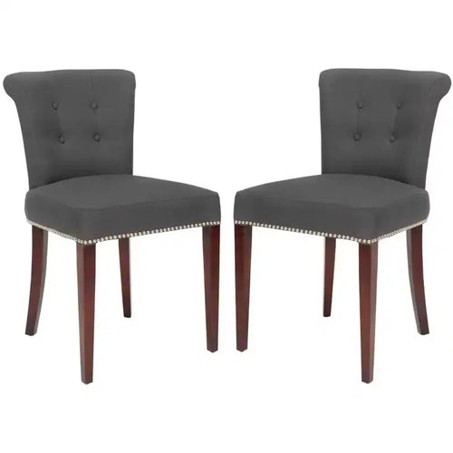Arion Ring Chair 2 - Set of 2 - MCR4514 - Blue/Black - Safavieh Couture