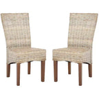 Chaise de salle à manger en osier Ozias 19 H (lot de 2) - SEA8014 - Safavieh