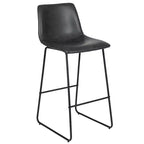 Tabourets de bar Merrick Lane de 76 cm de hauteur avec siège baquet en similicuir, lot de 2