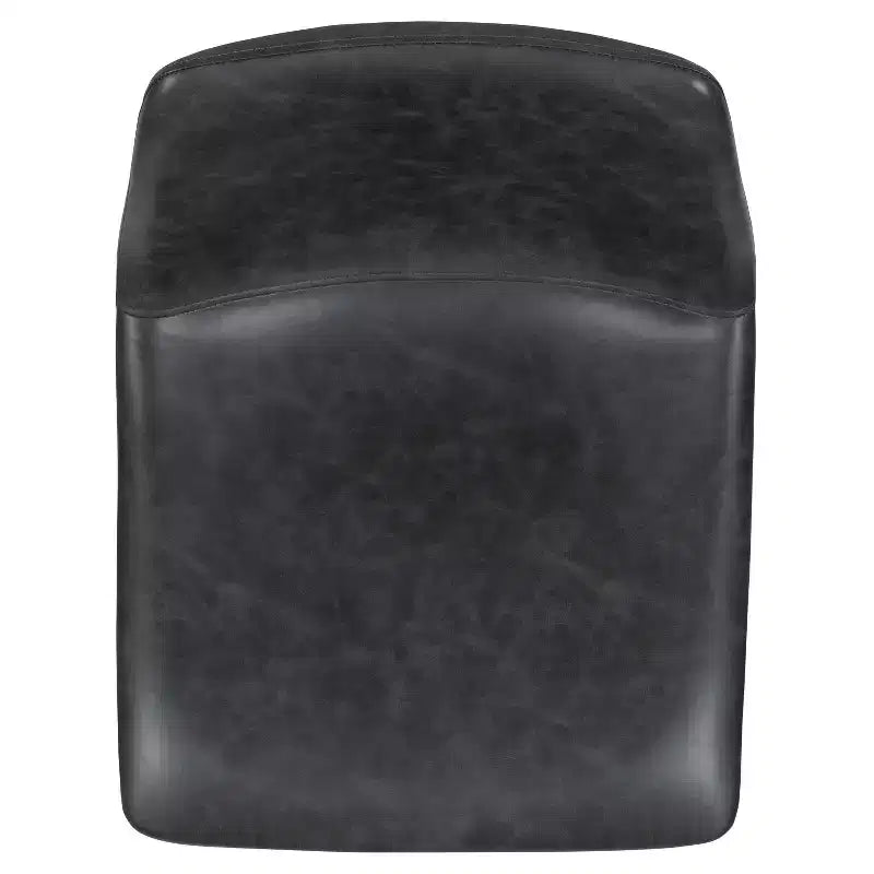 Tabourets de bar Merrick Lane de 76 cm de hauteur avec siège baquet en similicuir, lot de 2