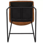 Tabourets de bar Merrick Lane de 76 cm de hauteur avec siège baquet en similicuir, lot de 2