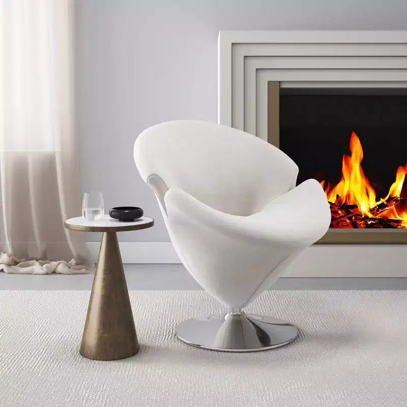 Fauteuil pivotant Tulip Velvet - Manhattan Comfort
