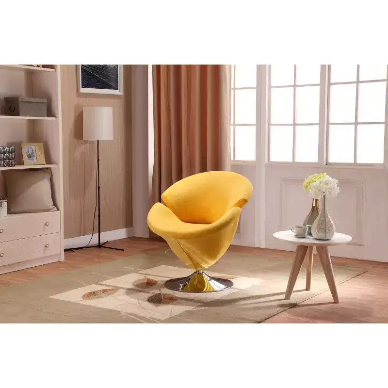Fauteuil pivotant Tulip Velvet - Manhattan Comfort