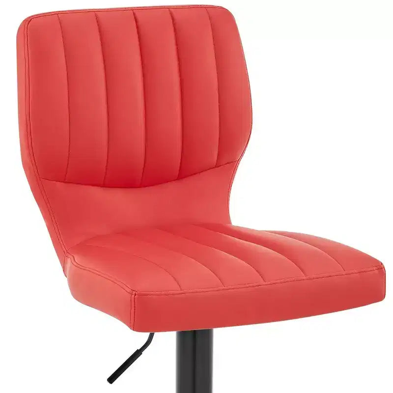 Tabouret de bar réglable Bardot en similicuir et finition métal - Armen Living
