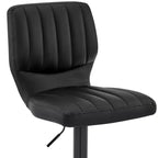 Tabouret de bar réglable Bardot en similicuir et finition métal - Armen Living