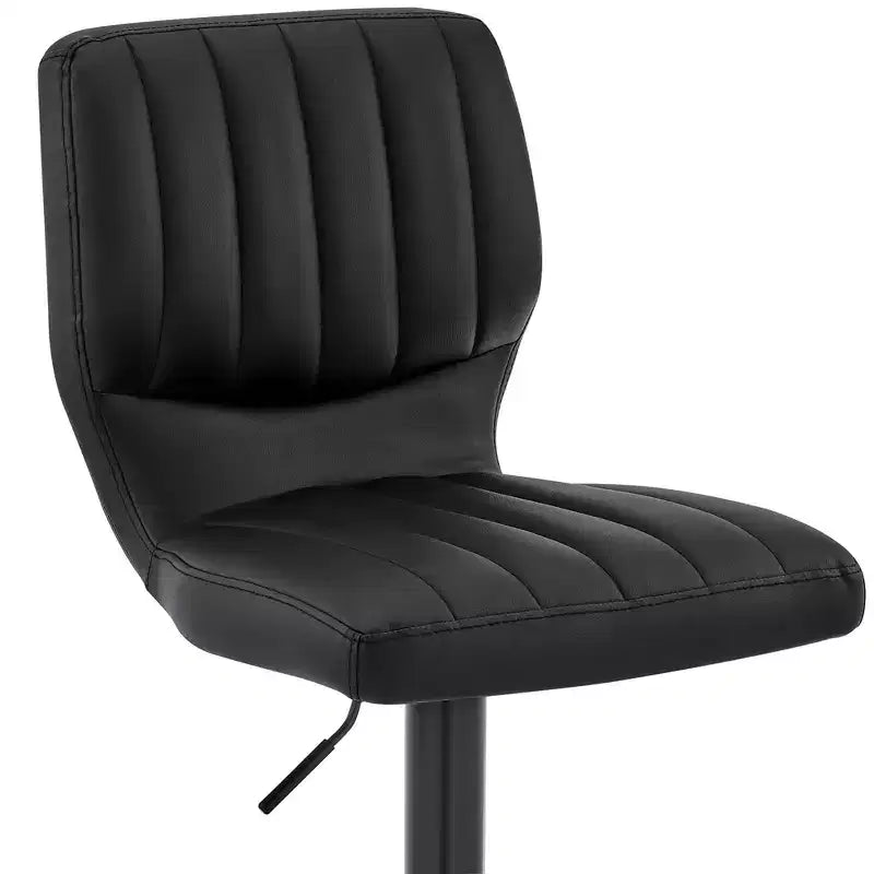 Tabouret de bar réglable Bardot en similicuir et finition métal - Armen Living