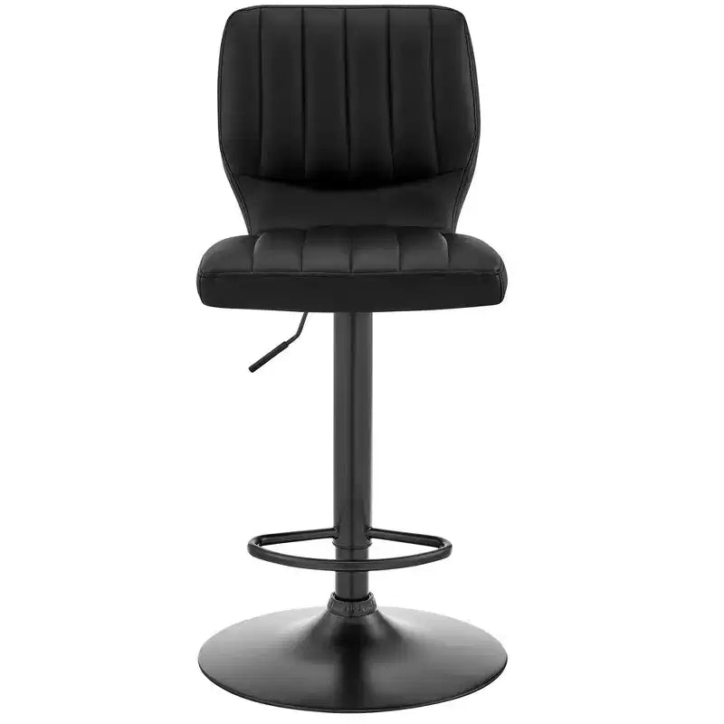 Tabouret de bar réglable Bardot en similicuir et finition métal - Armen Living