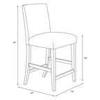 Tabouret de bar hauteur comptoir à motifs Skyline Furniture Hendrix