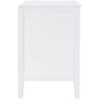 Table de chevet 2 tiroirs Tegan - NST5004 - Blanc - Safavieh