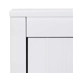 Table de chevet 2 tiroirs Tegan - NST5004 - Blanc - Safavieh