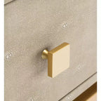 Meilana 1 Table de chevet à 1 tiroir - NST6403 - Taupe clair/Laiton - Safavieh