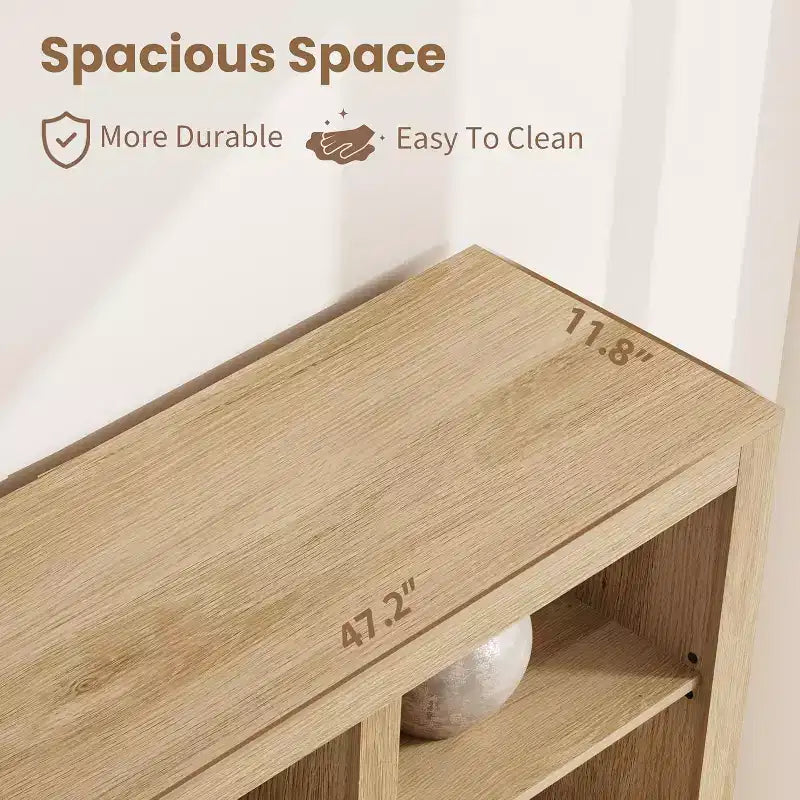 Bibliothèque haute de 72 po avec 4 tiroirs, étagère de rangement autoportante de style campagnard pour chambre à coucher, salon, bureau à domicile