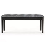 Banc de salle à manger rembourré Costway avec siège rembourré pour cuisine, chambre et entrée, gris