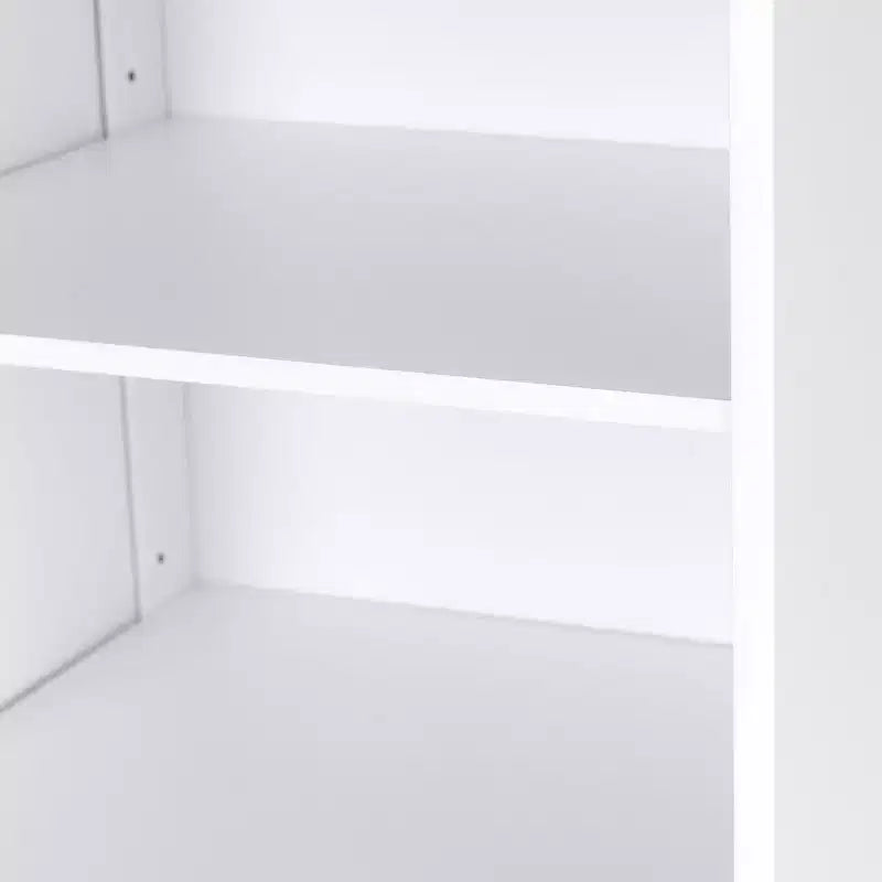 Costway Meuble Colonne Haute de Salle de Bain 183 cm Meuble de Rangement Étagère Présentoir Gris/Blanc