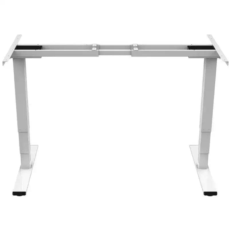 Bureau assis-debout Monoprice à deux moteurs, 3 niveaux, v2, blanc | Ergonomique pour le télétravail, le bureau, le poste de travail - Collection Workstream