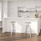Tabouret de bar style industriel Merrick Lane avec siège pivotant réglable en hauteur