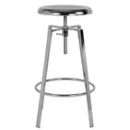 Tabouret de bar style industriel Merrick Lane avec siège pivotant réglable en hauteur