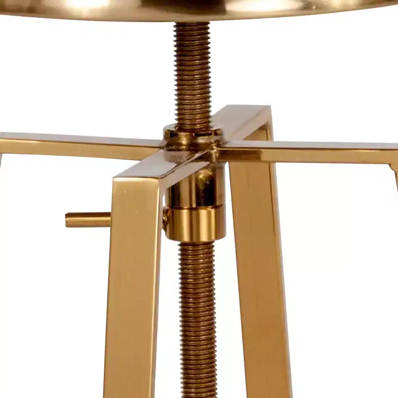 Tabouret de bar style industriel Merrick Lane avec siège pivotant réglable en hauteur