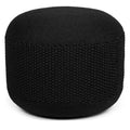 BirdRock Home Woven Knitted Indoor or Outdoor Pouf - Black