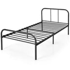 Costway Twin Size Metal Bed Frame Heavy Duty Mattress Foundation Under Bed Storage