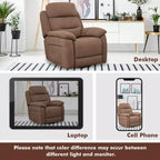 Fauteuil inclinable électrique Costway pour personnes âgées avec poche latérale et télécommande Gris/Marron