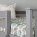 Lit superposé simple Max & Lily, lits superposés en bois massif avec échelle pour enfants, pas besoin de sommier tapissier