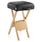 Tabouret de massage pliable en bois Saloniture avec étui de transport