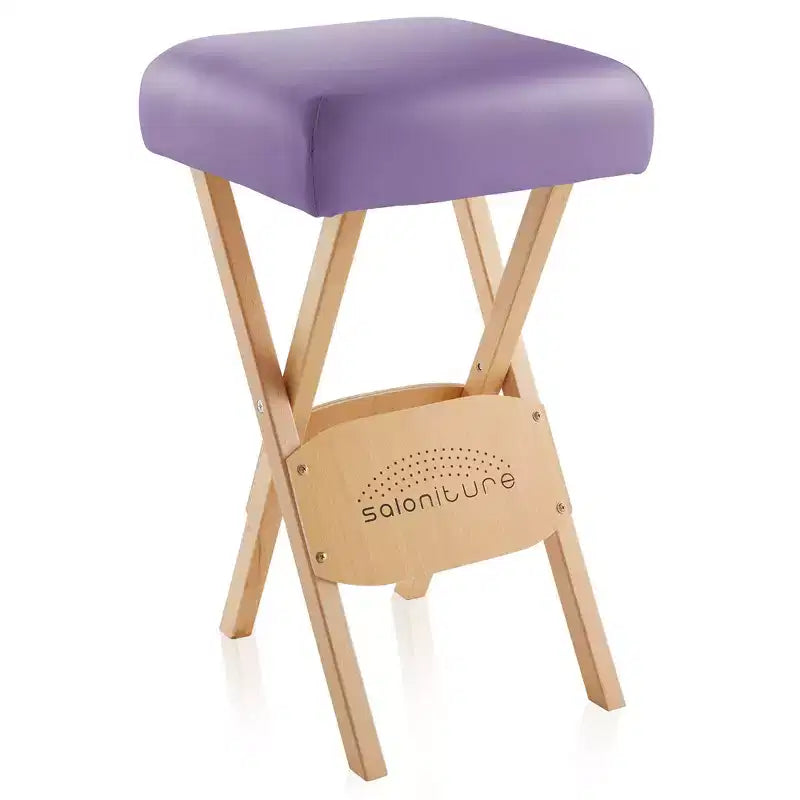 Tabouret de massage pliable en bois Saloniture avec étui de transport
