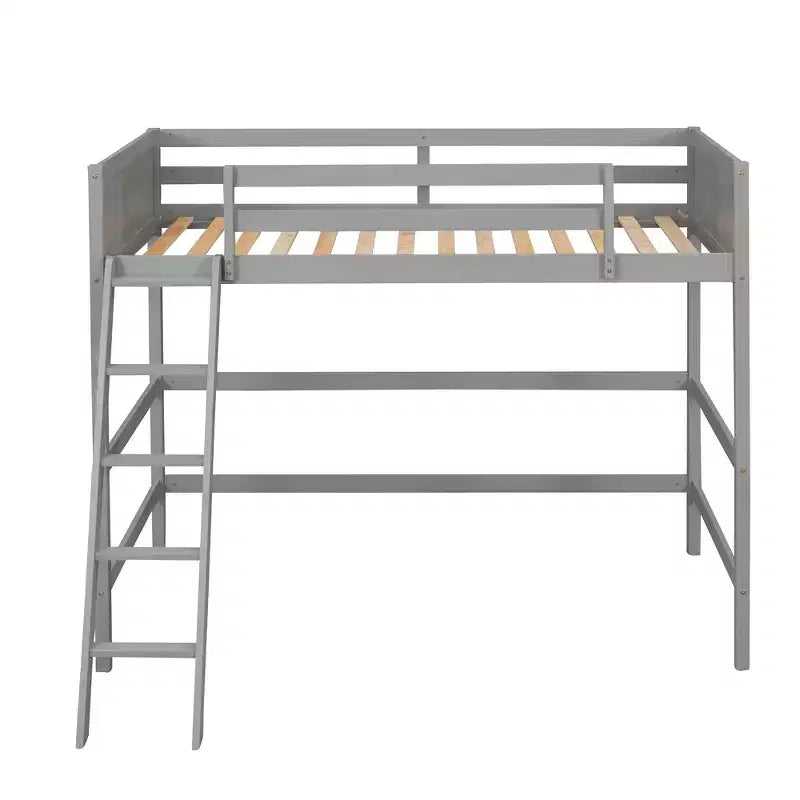 Lit superposé en bois double avec échelle, cadre de lit en bois, pas besoin de sommier tapissier - ModernLuxe