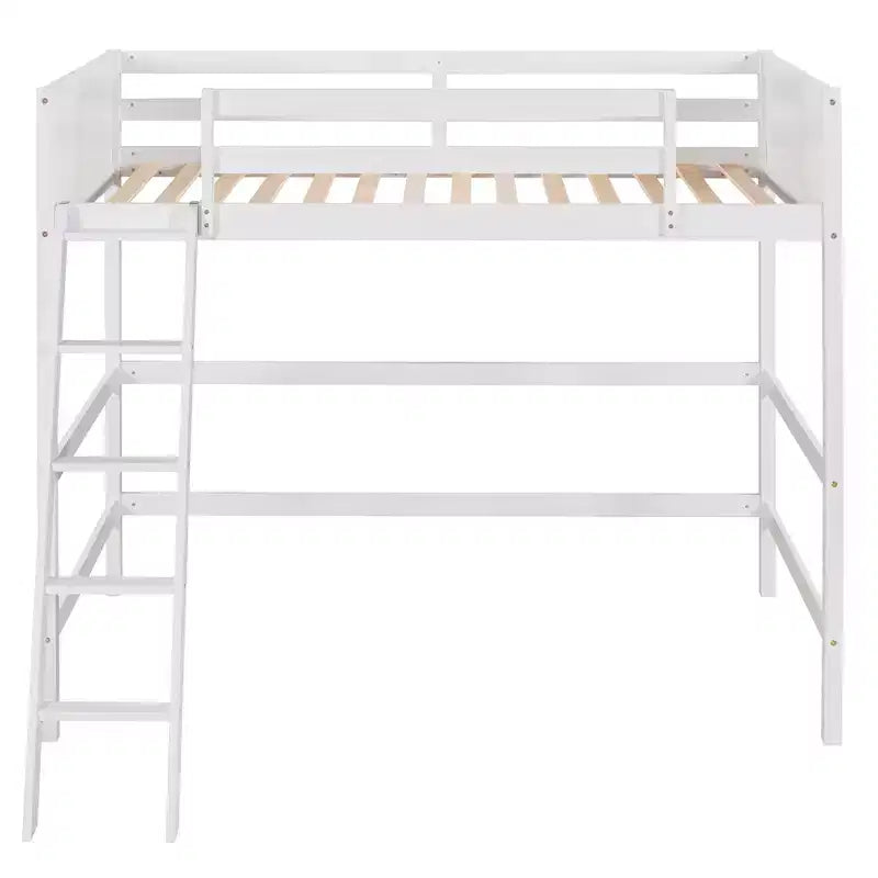 Lit superposé en bois double avec échelle, cadre de lit en bois, pas besoin de sommier tapissier - ModernLuxe