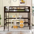 Lit superposé en bois double avec échelle, cadre de lit en bois, pas besoin de sommier tapissier - ModernLuxe